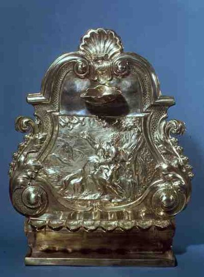 Hanukah Lamp, made by John Ruslen, 1709 by English School